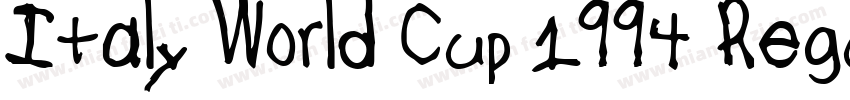 Italy World Cup 1994 Regular字体转换